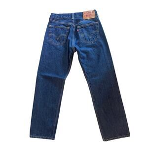 Vintage Y2K Levis 501 Mens 32x32 (32x28) Button Fly Jeans Red Tab Cotton Denim